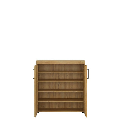 Cortina 2 door shoe cabinet in Grandson Oak