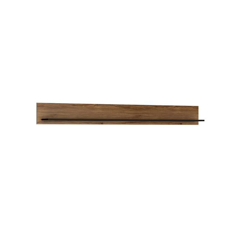 Furniture To Go, Brolo Wall shelf 197 cm in Walnut and Black.