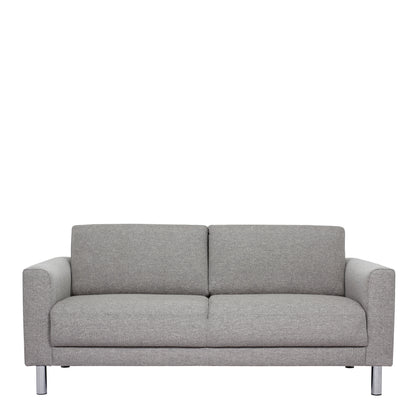 Cleveland 2 Seater Sofa Nova Light Grey chrome feet