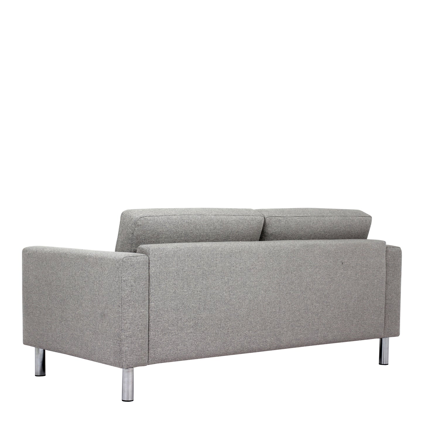 Cleveland 2 Seater Sofa Nova Light Grey chrome feet