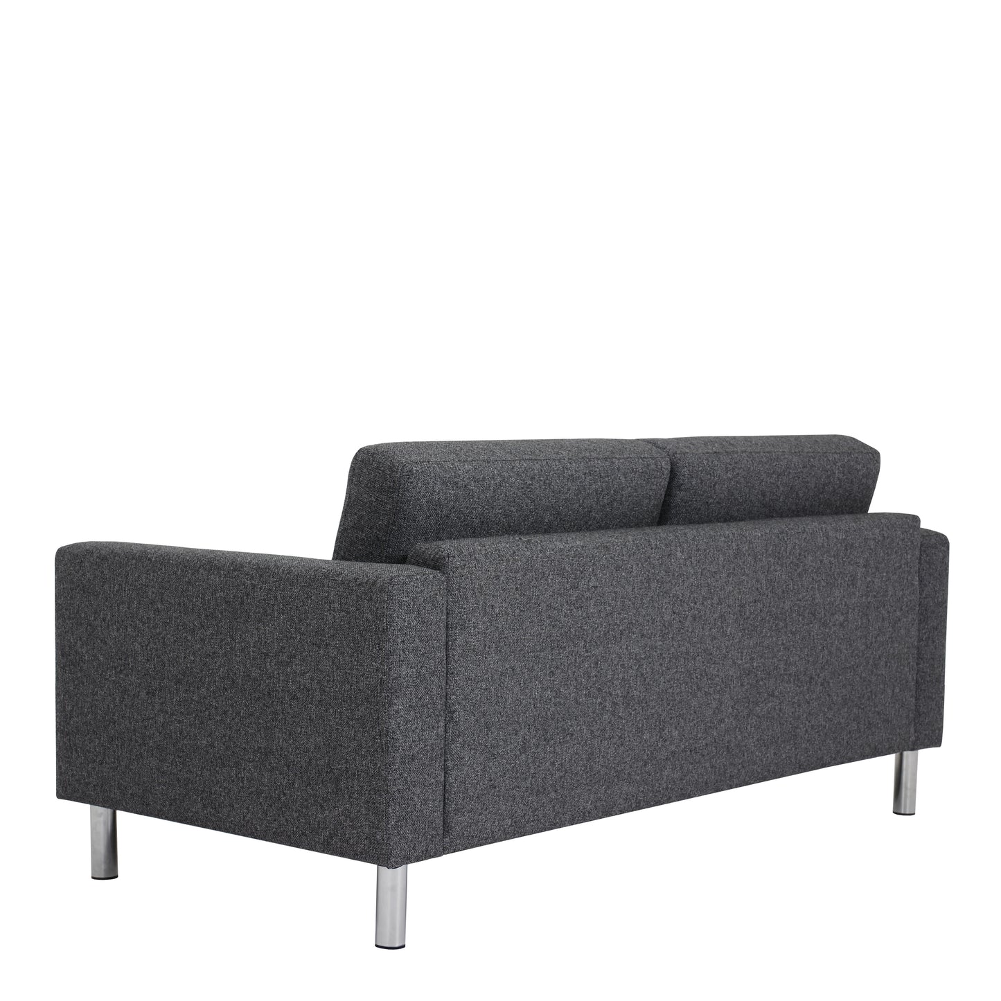 Cleveland 2 Seater Sofa Nova Light Grey chrome feet