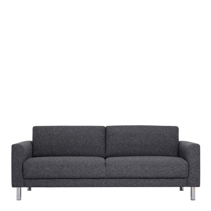 Cleveland 3 Seater Sofa Nova Light Grey Chrome Feet