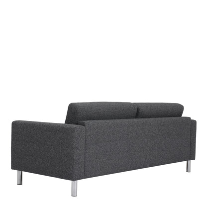 Cleveland 3 Seater Sofa Nova Light Grey Chrome Feet