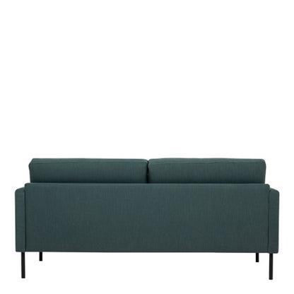 Larvik 2.5 Seater Sofa - Dark Green, Black Legs