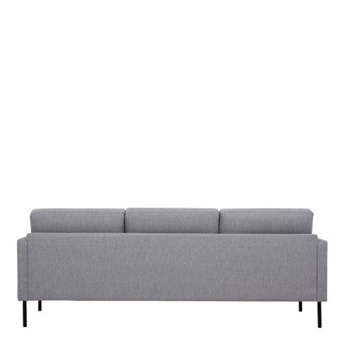 Larvik 3 Seater Sofa - Grey, Black Legs