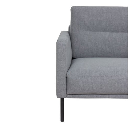 Larvik 3 Seater Sofa - Grey, Black Legs