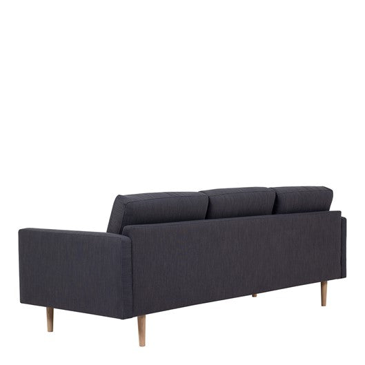 Larvik Chaiselongue Sofa  (LH) - Anthracite, Oak Legs