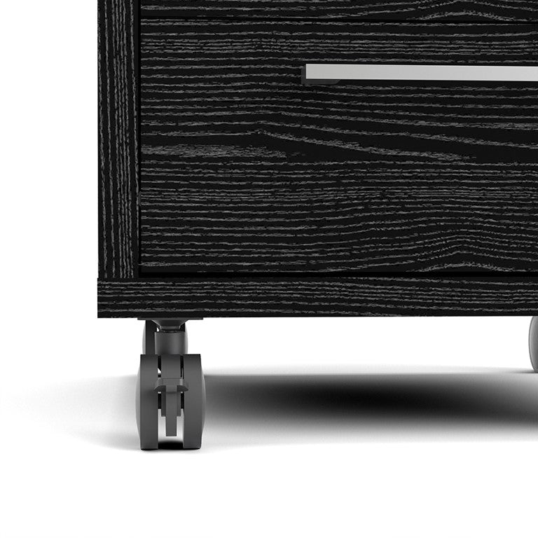 Prima Mobile cabinet in Black woodgrain