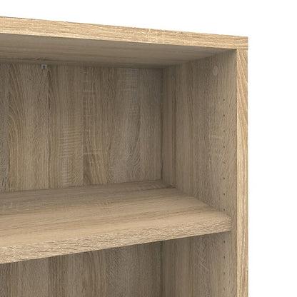 Prima Bookcase 4 Shelves with 2 Doors in Oak