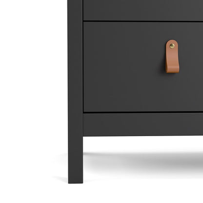 Barcelona Chest 3 drawers in Matt Black