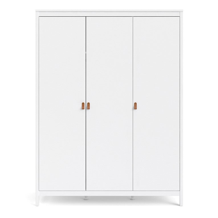 Barcelona Wardrobe with 3 doors in White