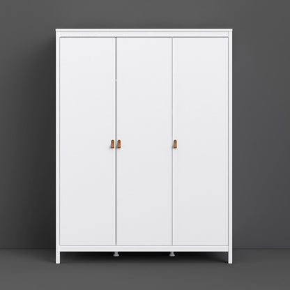 Barcelona Wardrobe with 3 doors in White