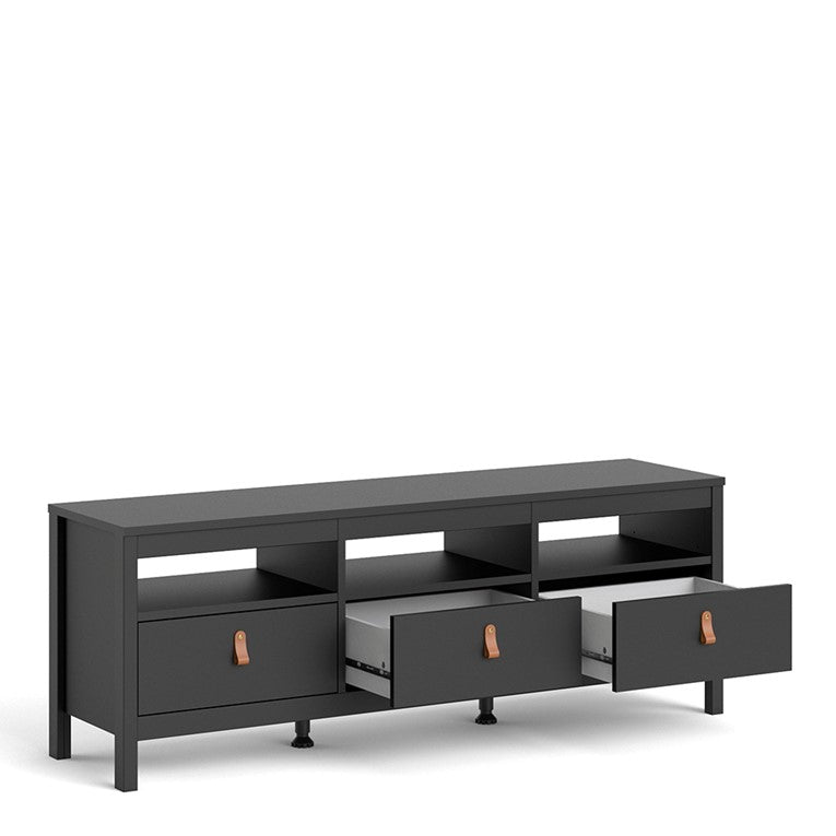 Matt black on sale tv stand