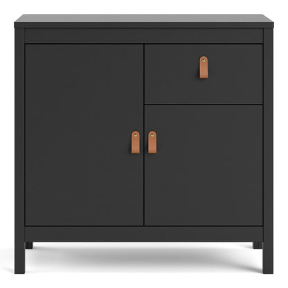 Barcelona Sideboard 2 doors + 1 drawer in Matt Black