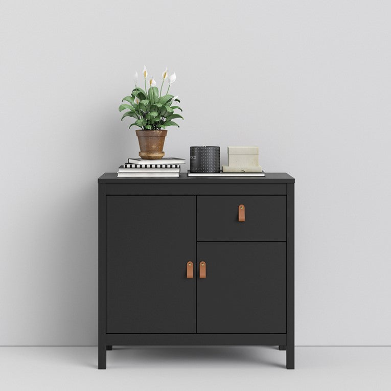 Barcelona Sideboard 2 doors + 1 drawer in Matt Black