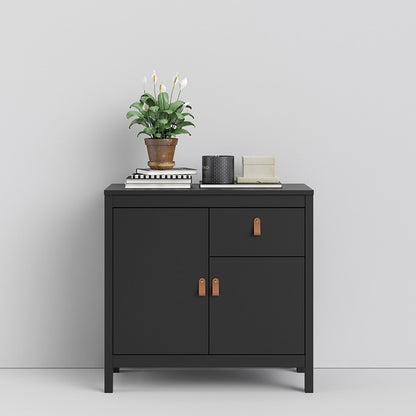 Barcelona Sideboard 2 doors + 1 drawer in Matt Black