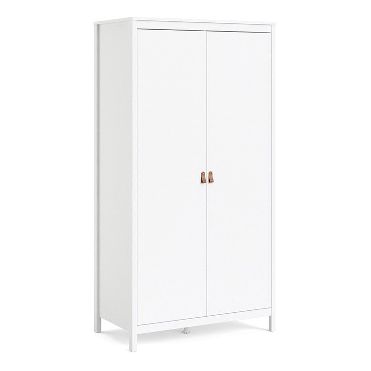 Barcelona Wardrobe with 2 doors in White