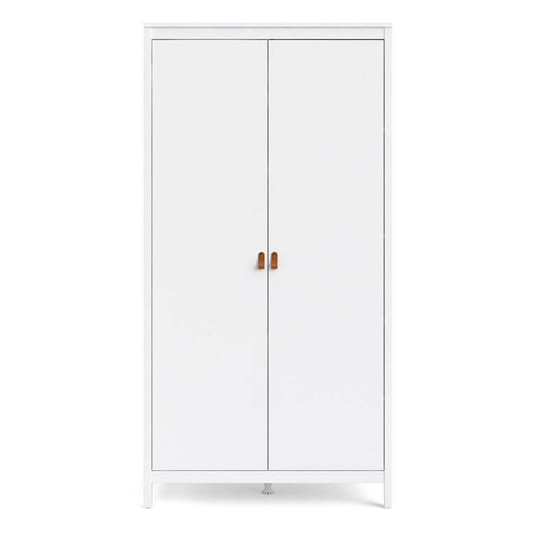 Barcelona Wardrobe with 2 doors in White