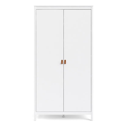 Barcelona Wardrobe with 2 doors in White