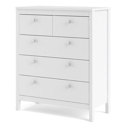 Madrid Chest 3+2 drawers in White