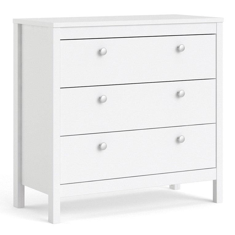 Madrid Chest 3 drawers in White