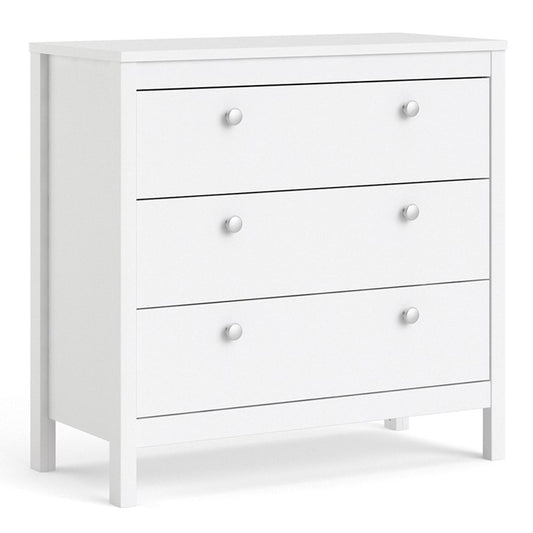 Madrid Chest 3 drawers in White