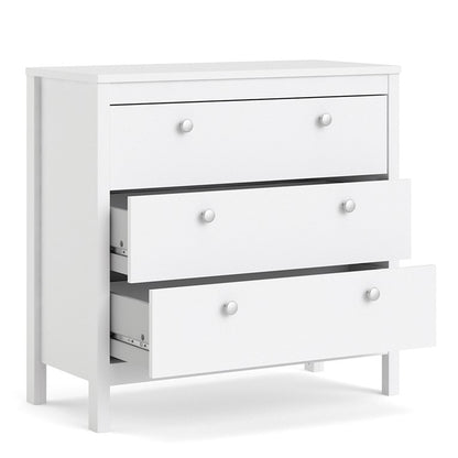 Madrid Chest 3 drawers in White