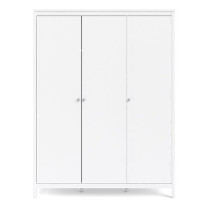 Madrid Wardrobe with 3 doors in White