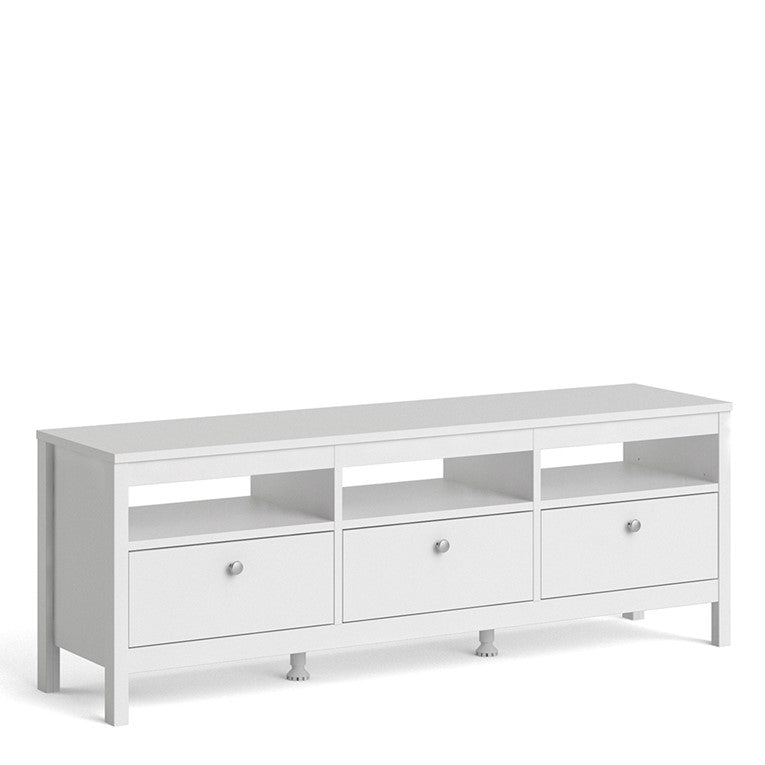 Madrid Tv-unit 3 drawers in White