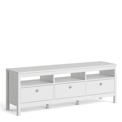 Madrid Tv-unit 3 drawers in White