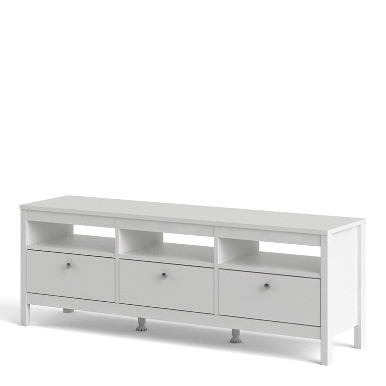 Madrid Tv-unit 3 drawers in White