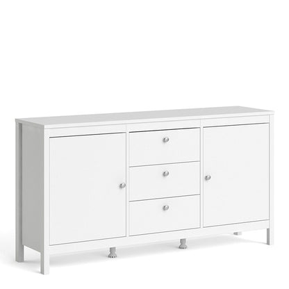 Madrid Sideboard 2 doors + 3 drawers in White