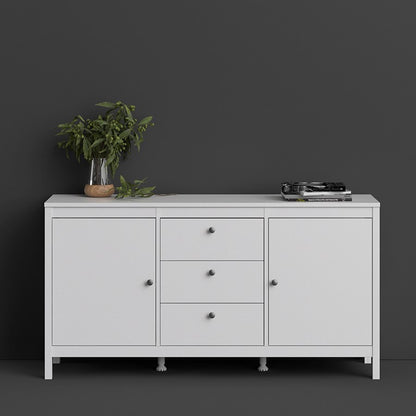 Madrid Sideboard 2 doors + 3 drawers in White