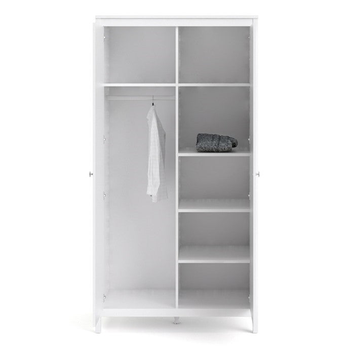 Madrid Wardrobe with 2 doors in White