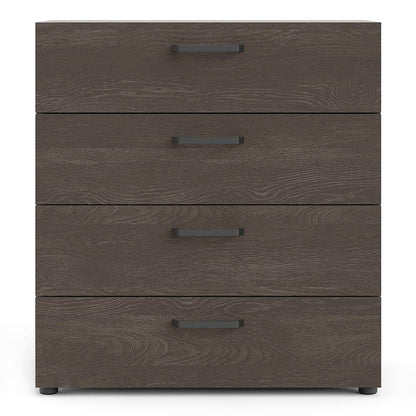 Furniture To Go, Dallas, chest 4 drawers Rovere Gessato Dark Oak