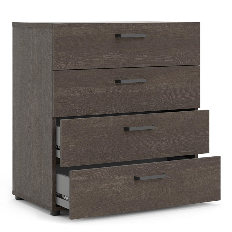 Furniture To Go, Dallas, chest 4 drawers Rovere Gessato Dark Oak