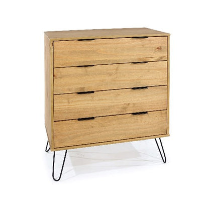 AG514 Augusta Pine 4 drawer chest of drawers