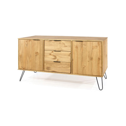 AG916 Augusta Pine medium sideboard with 2 doors, 3 drawers