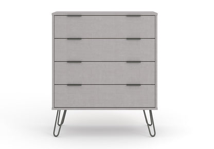 AGG514 Augusta Grey 4 drawer chest of drawers