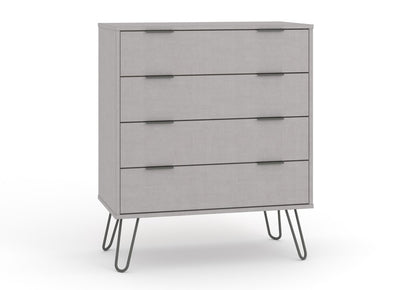 AGG514 Augusta Grey 4 drawer chest of drawers