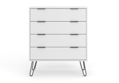 AGW514 Augusta White 4 drawer chest of drawers