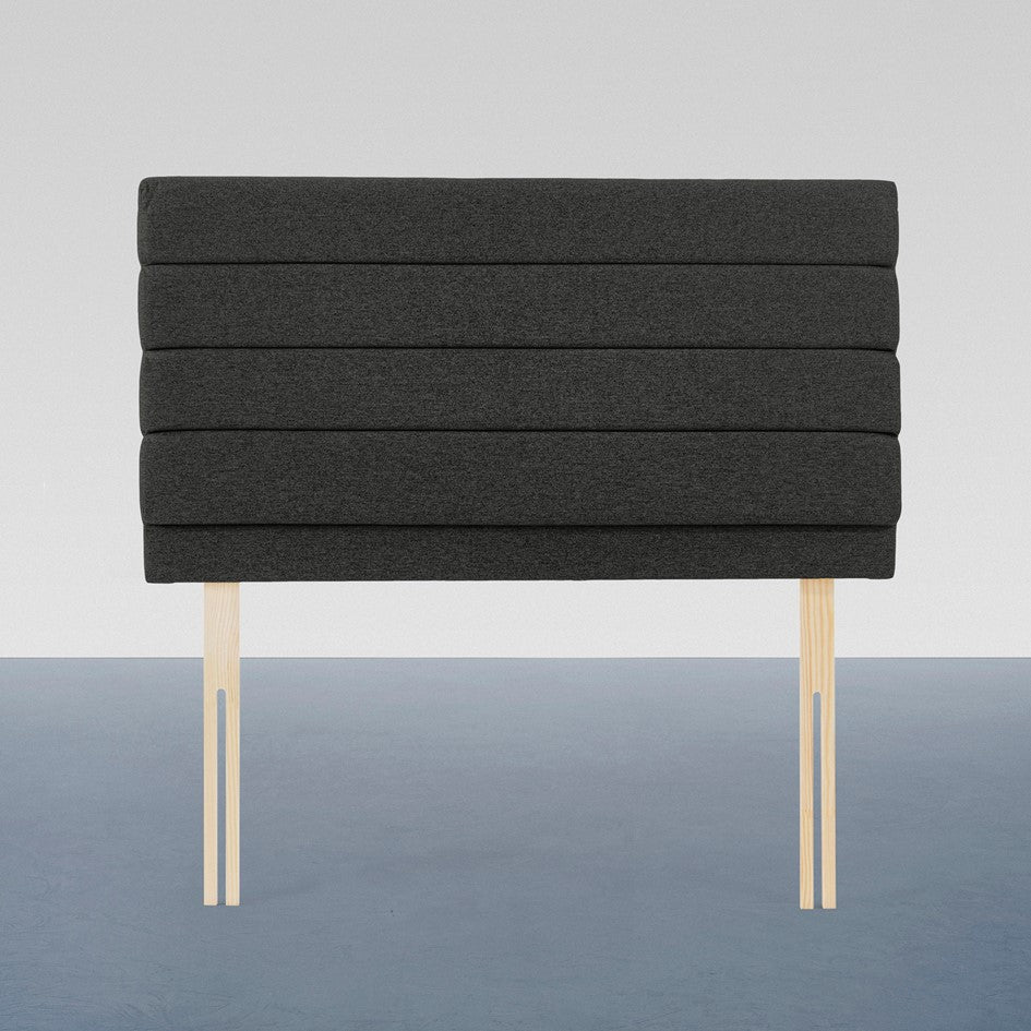 Airsprung Chelwood Wool Look, Marine Sapphire Steel Headboard, Various Widths