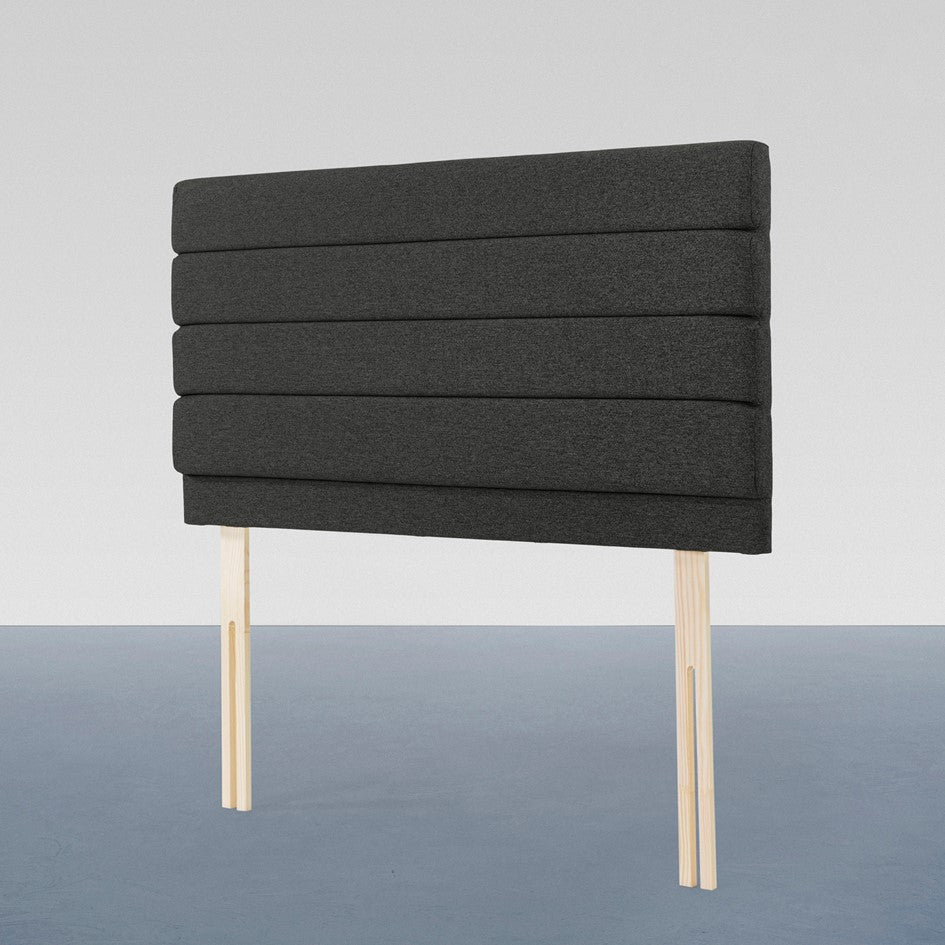 Airsprung Chelwood Wool Look, Marine Sapphire Steel Headboard, Various Widths