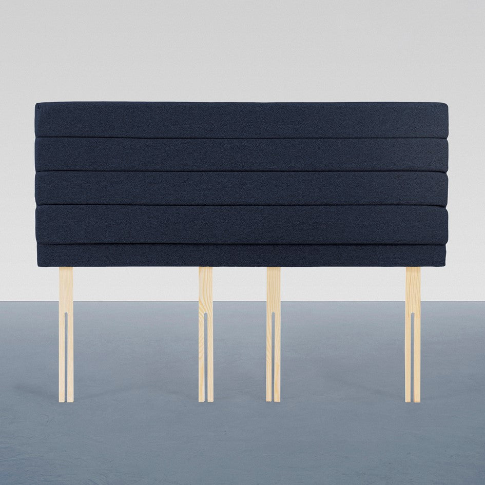 Airsprung Chelwood Wool Look, Marine Sapphire Steel Headboard, Various Widths