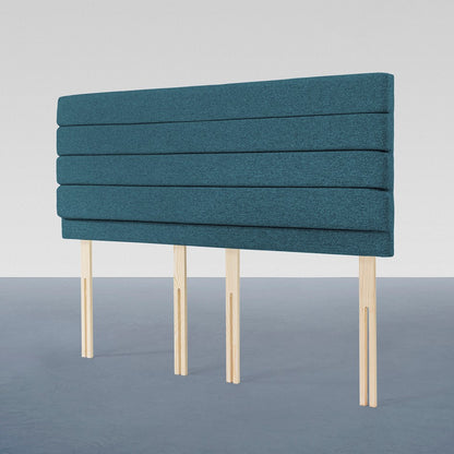 Airsprung Chelwood Wool Look, Marine Sapphire Steel Headboard, Various Widths