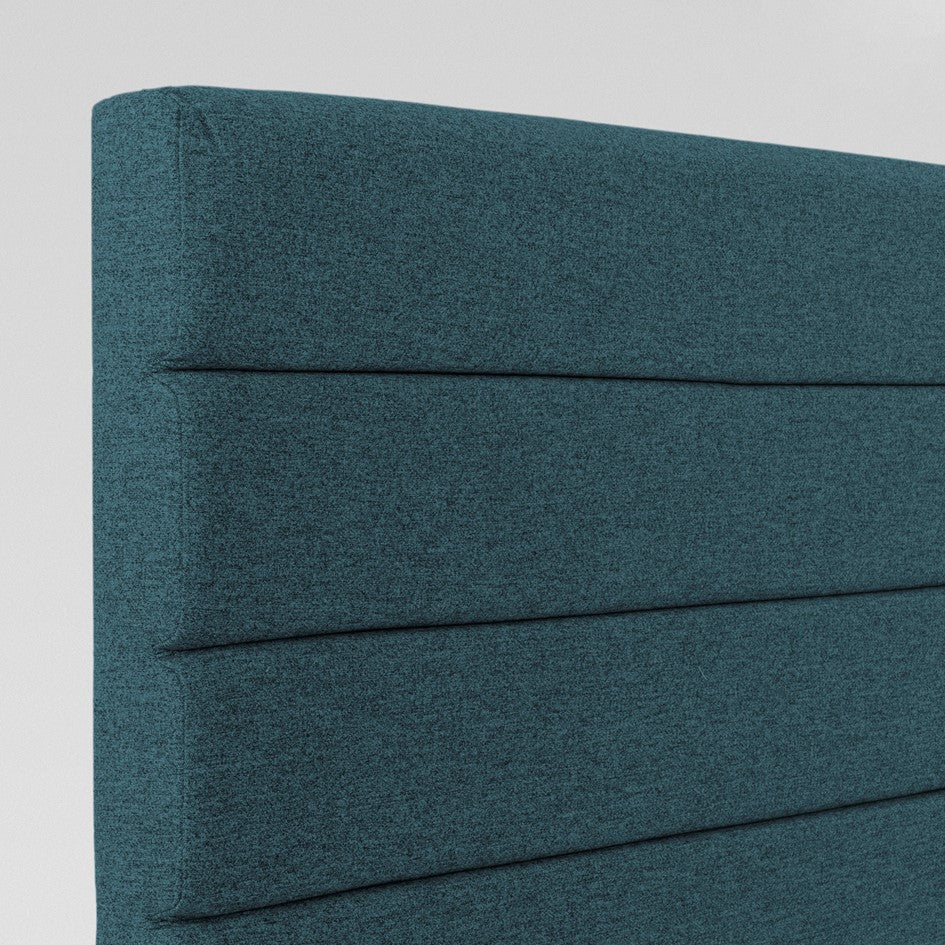 Airsprung Chelwood Wool Look, Marine Sapphire Steel Headboard, Various Widths