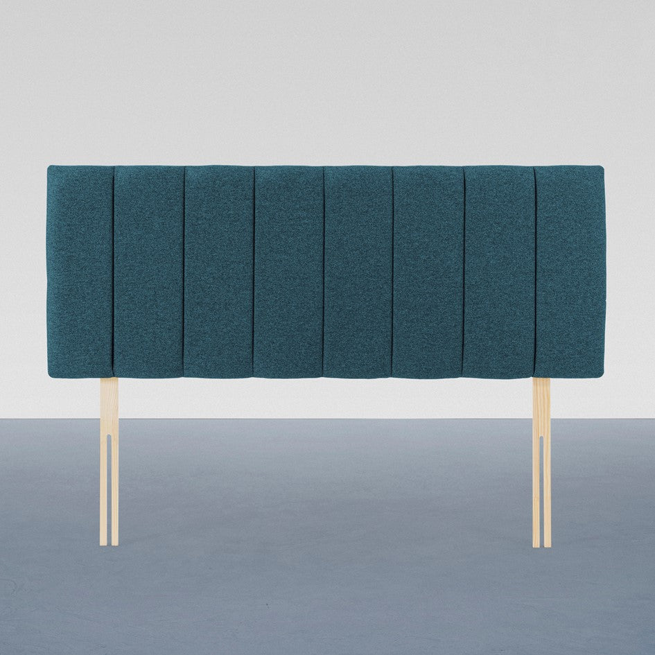 Airsprung Corston Wool Look, Marine, Sapphire and Steel Headboard Various Widths