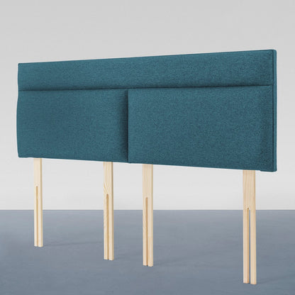 Airsprung Harptree Wool Look Marine Sapphire and Steel Headboard, Various Widths