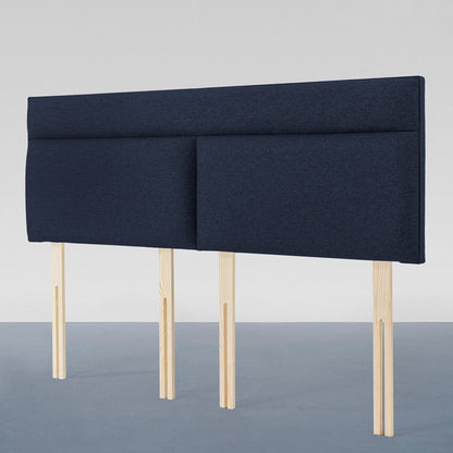 Airsprung Harptree Wool Look Marine Sapphire and Steel Headboard, Various Widths