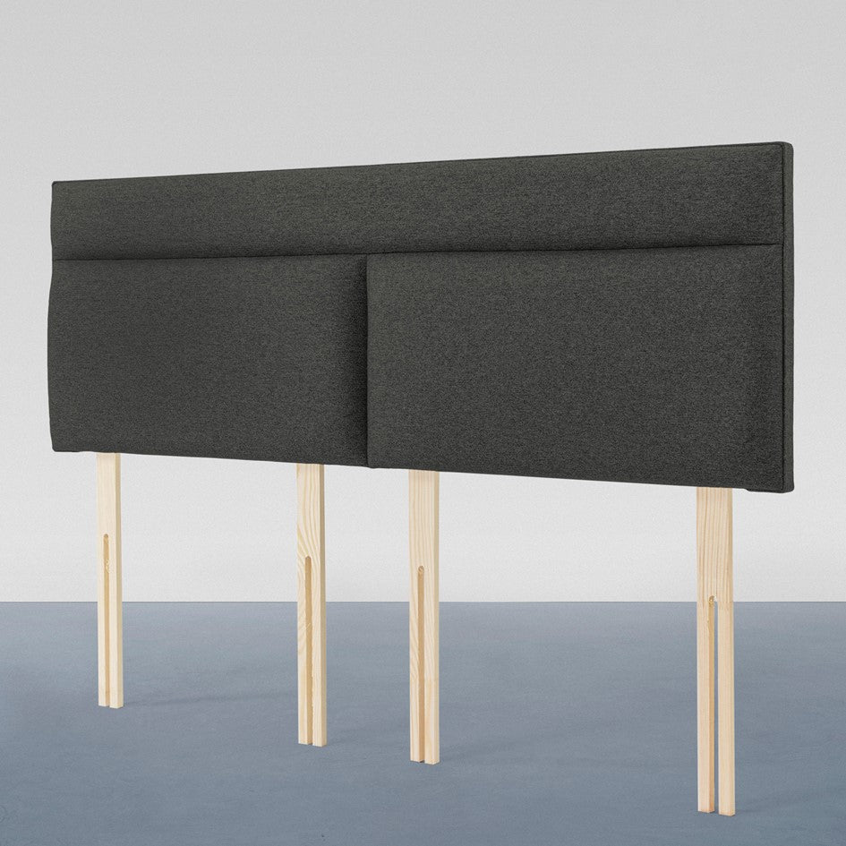 Airsprung Harptree Wool Look Marine Sapphire and Steel Headboard, Various Widths